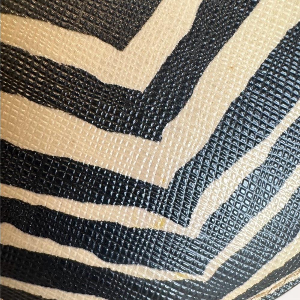 Coach Black and Tan Zebra Print Coin Purse - Picture 10 of 10